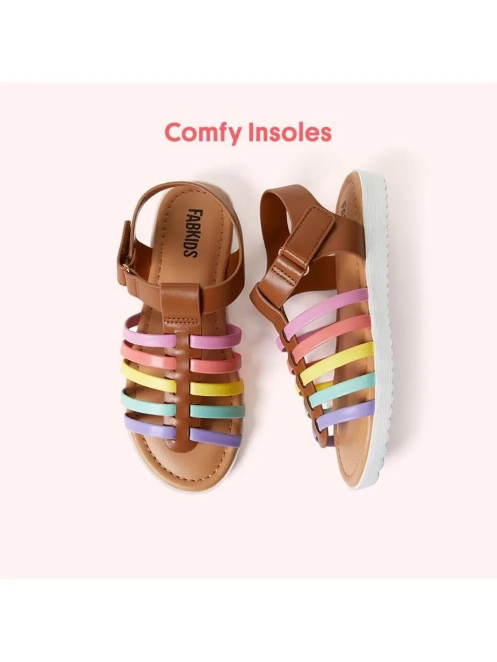 Stylish Girls' Gladiator Strappy Sandals - Perfect for Summer & Playtime!